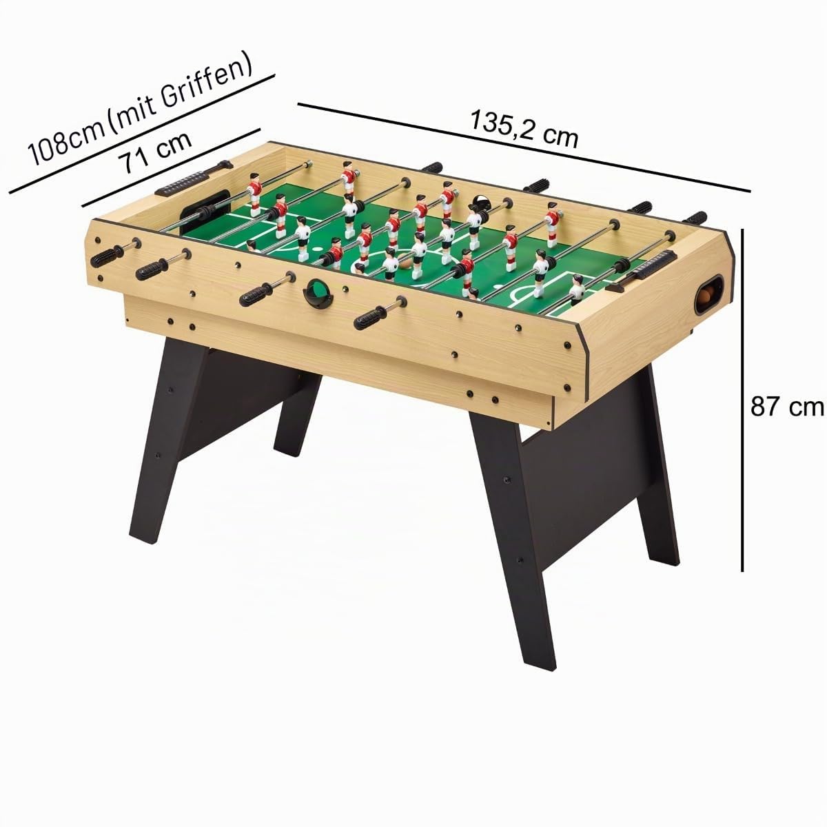 Kangui - 4-in-1-Multi-Spieltisch für die ganze Familie – Tischfußball – Billard – Ping Pong – Hockey