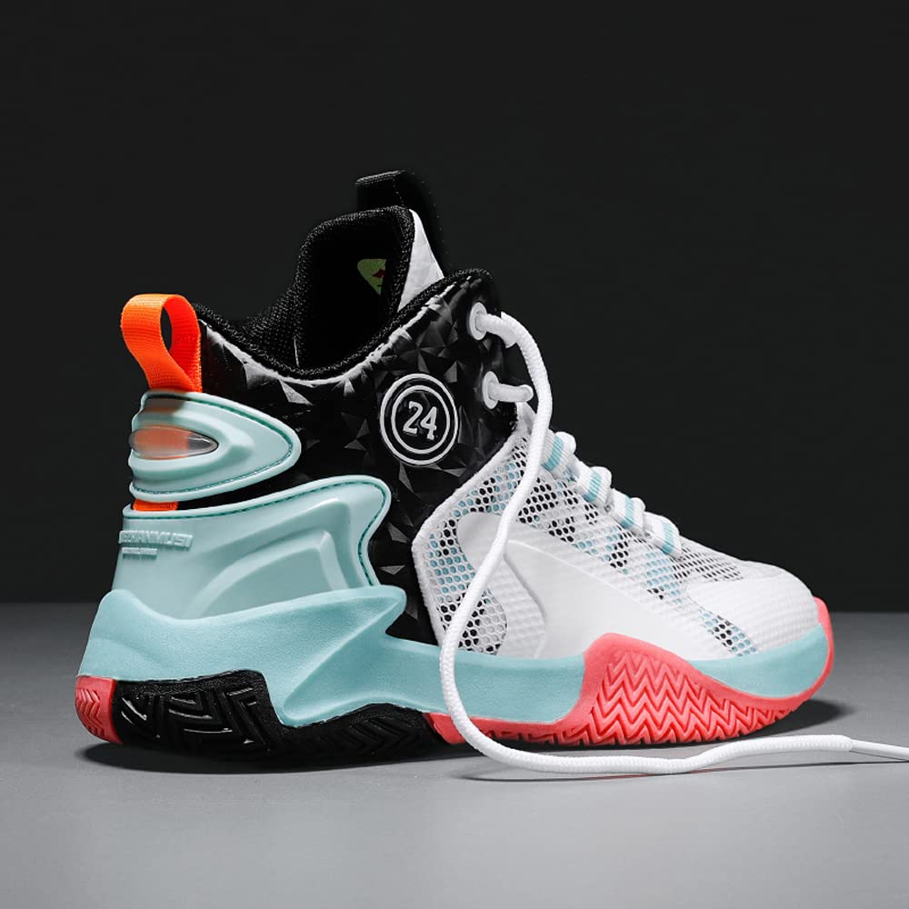 Kinder-Basketballschuhe High-Top-Dämpfung Leichte rutschfeste atmungsaktive aktive Outdoor-Sportschuhe Unisex