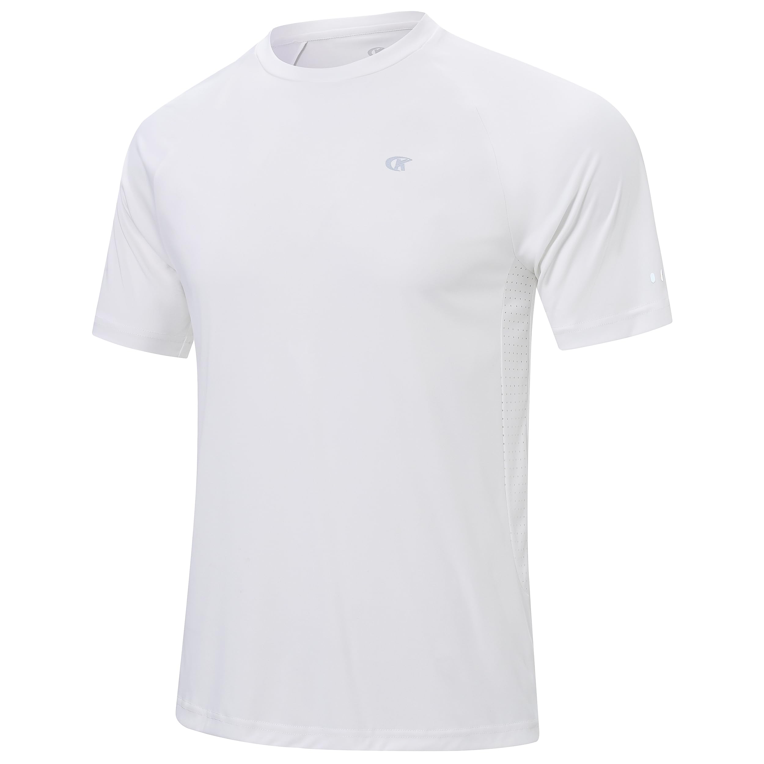 Huayuzh Schwimmshirt Herren Kurzarm UV Shirt UPF 50+ Rashguard Outdoor Badeshirt Sportshirt Atmungsaktiv Surfen Wandern