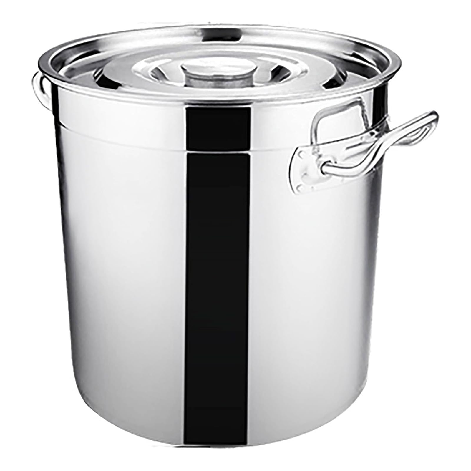 MYUYEE Stainless Steel Soup Pot - Large Capacity Stockpot With Lid, Thickened Design For Gas & Induction Cookers, Perfect For Cooking Soups & Stews (40 * 40Cm)