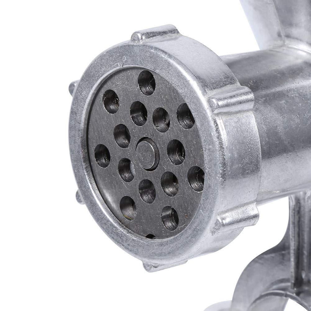 Aluminiowy młynek do mięsa, rozmiar 5, ręczny młynek do mięsa z zaciskiem stołowym, młynek do mięsa do robienia kiełbasy, farszu mięsnego, srebrny