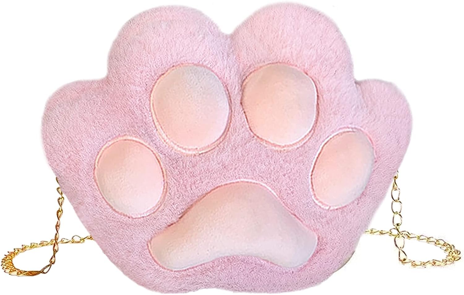 [Kisymear] ぬいぐるみバッグ ポシェット レディース 女の子 ショルダーバッグ 肉球型 可愛い 軽量 ふわふわ ファーバッグ 斜め掛け 小物入れ ミニバック スマホポーチ 子供 ガールズ 肩掛け カバン おしゃれ 誕生日 クリスマス プレゼント