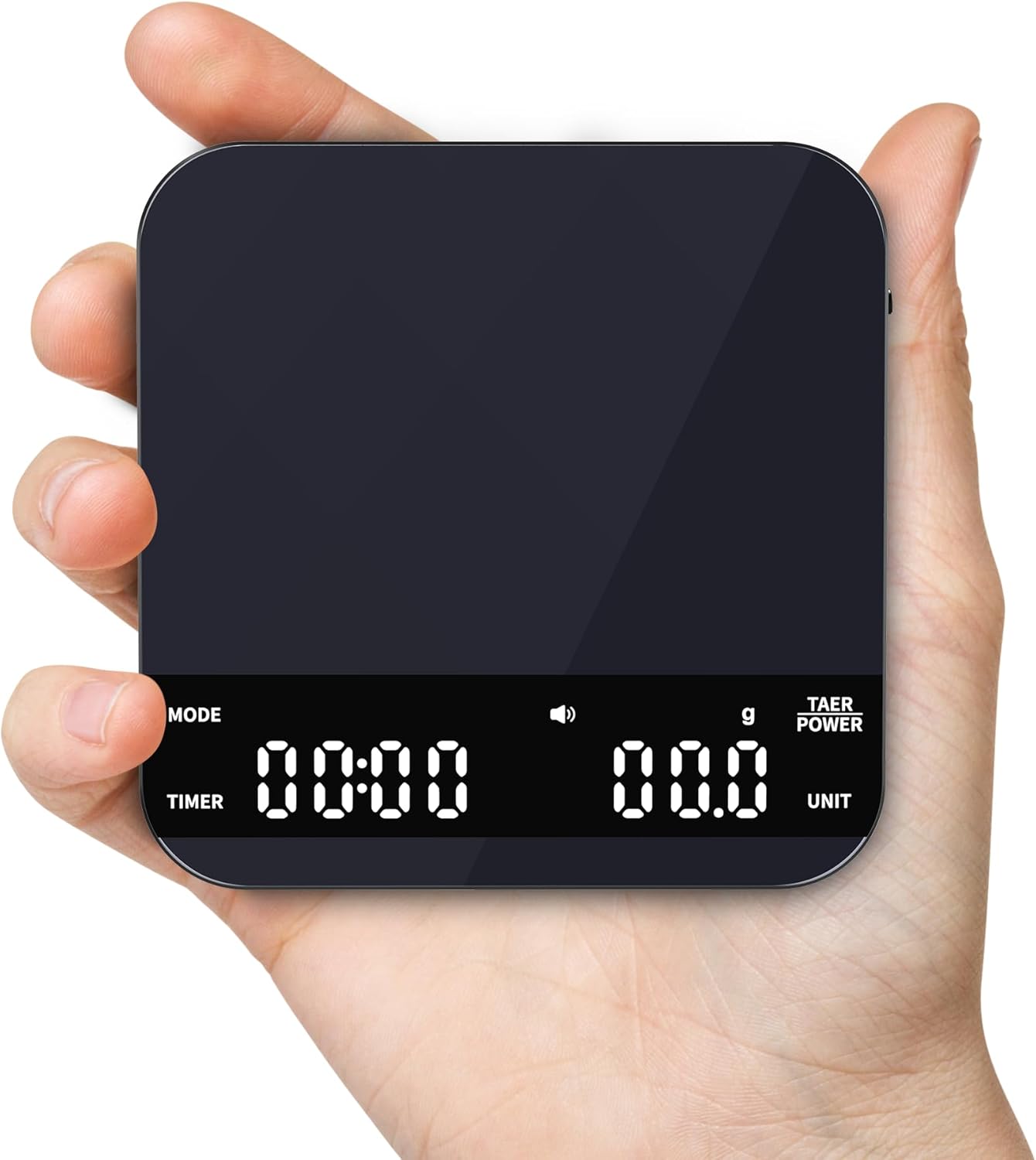 Mini Coffee Scale with Timer, Recharable Espro Scale, 2kg/