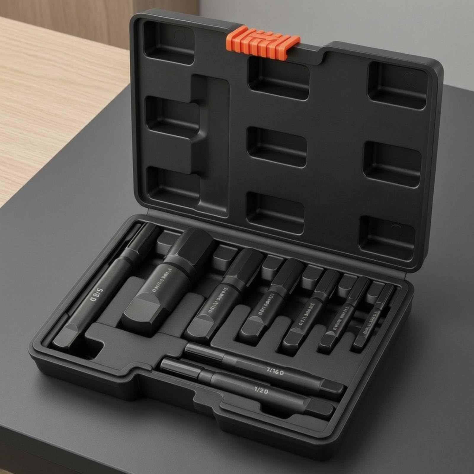 Extractor Tornillos Dañados Portátil Juego Extractores con Estuche Organizado Juego Extractores con Estuche para Fontanería