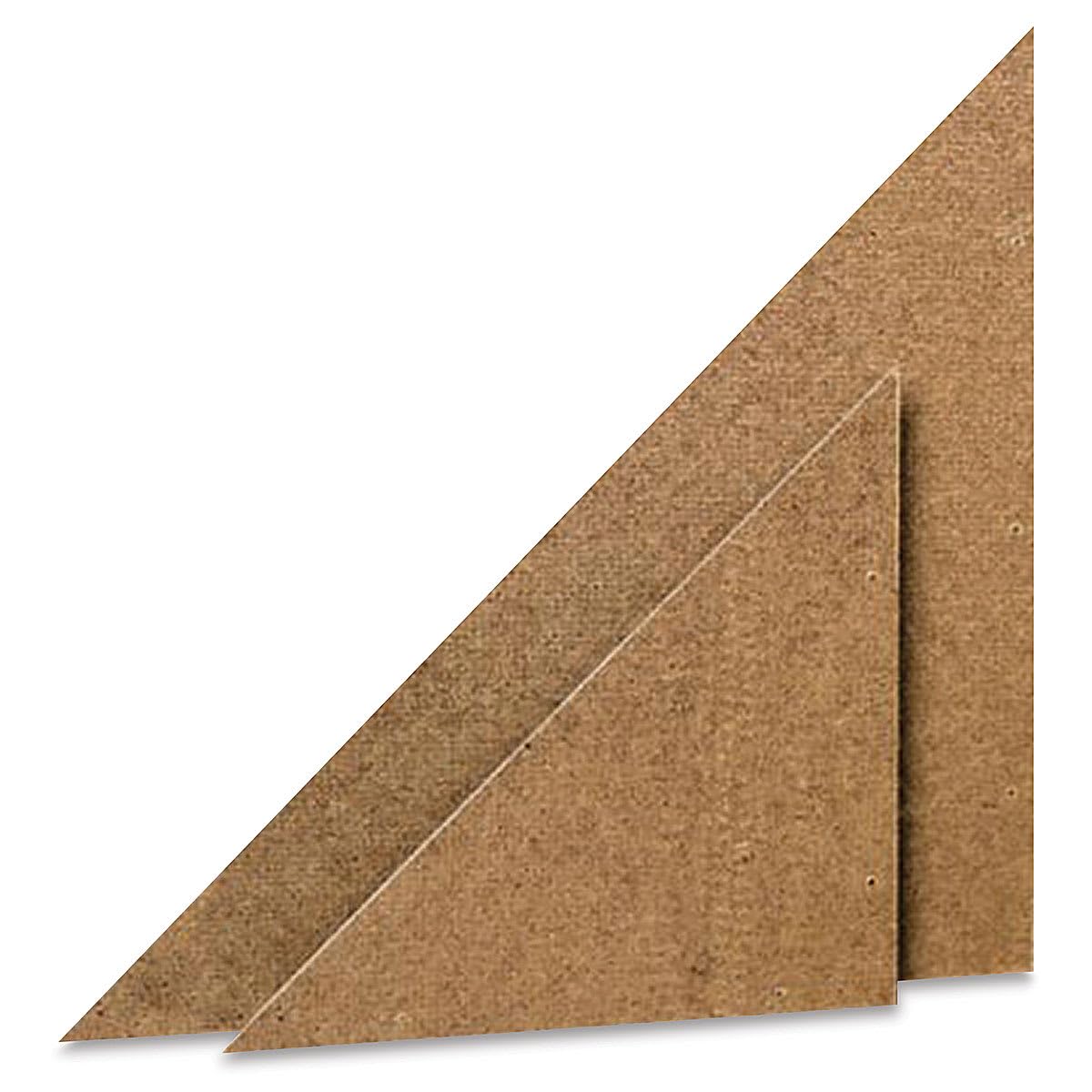 Plaque d'angle en isorel dur Masonite 8 pouces lot de 4 pour menuiserie - 2