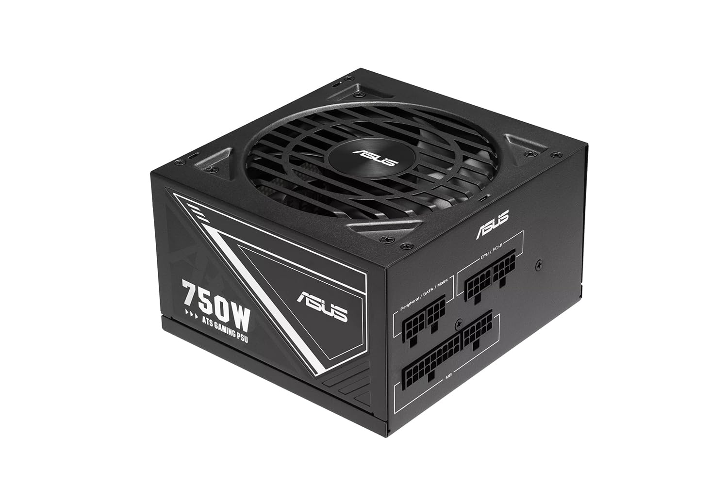 ASUS 750 W-ATS Gold zasilacz gamingowy (certyfikat 80 Plus Gold, niskie kondensatory elektrolityczne ESR, wentylator z podwójnymi łożyskami kulkowymi, złącze zasilania procesora przyjazne dla