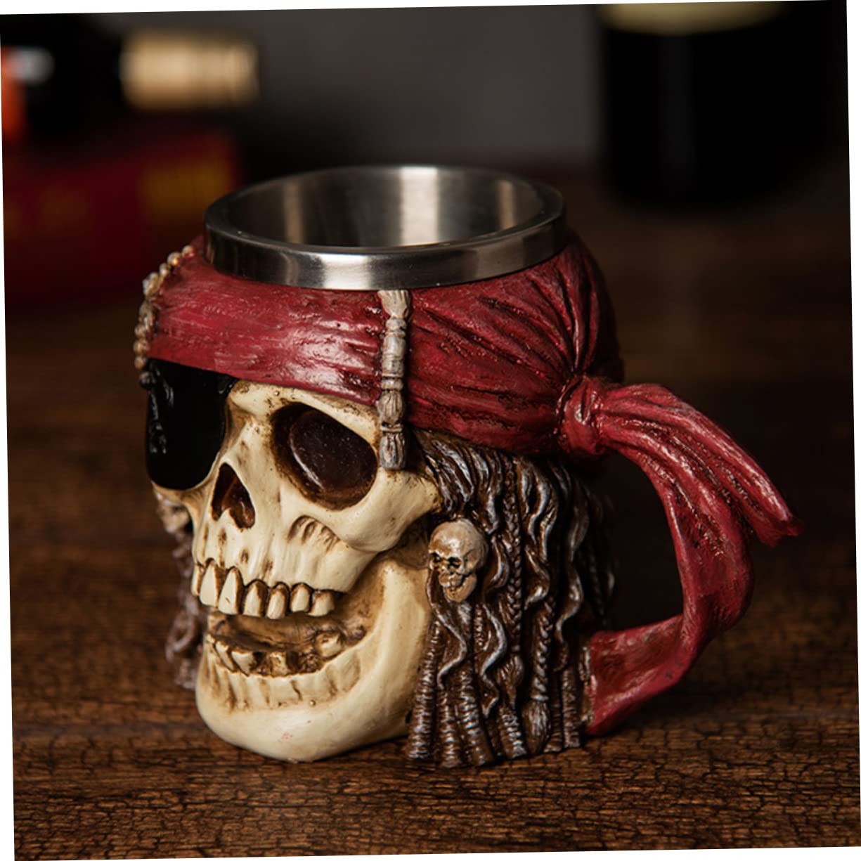 PRETYZOOM 2 Piezas De Copa De Calavera Pirata Vasos De Pinta Taza De Café De Calavera Jarra De Cerveza Esqueleto Taza De Halloween De Cerveza s De Agua De Leche Jarra Pirata
