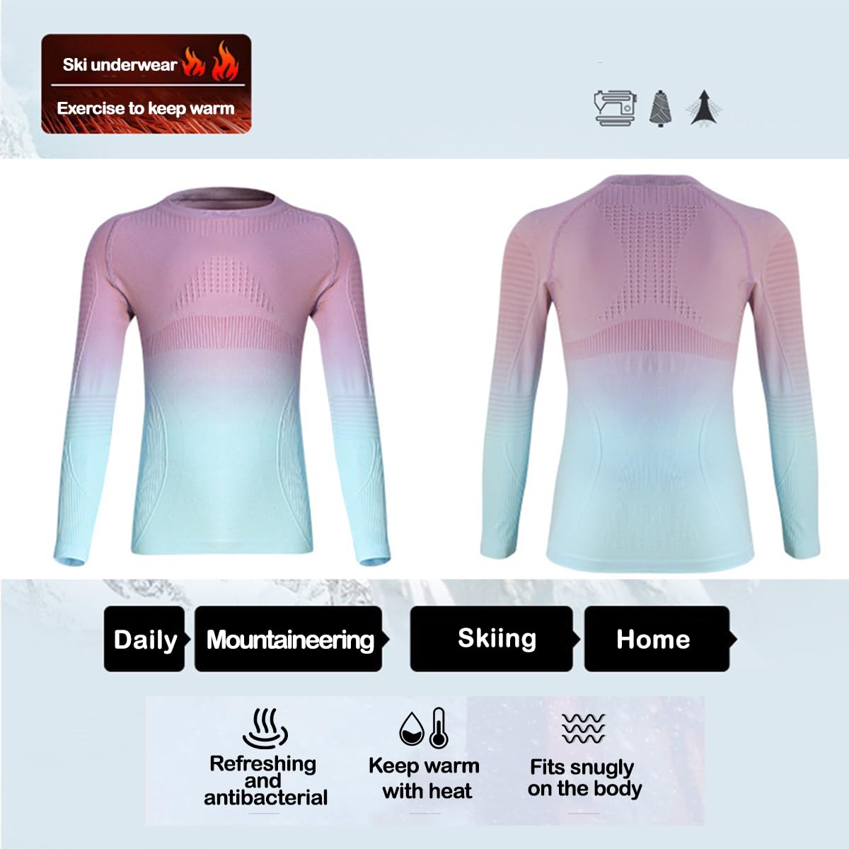 Thermounterwäsche Kinder Sportunterwäsche Skiunterwäsche Jungen Mädchen Funktionsunterwäsche Set Thermoshirt Herren Fussball