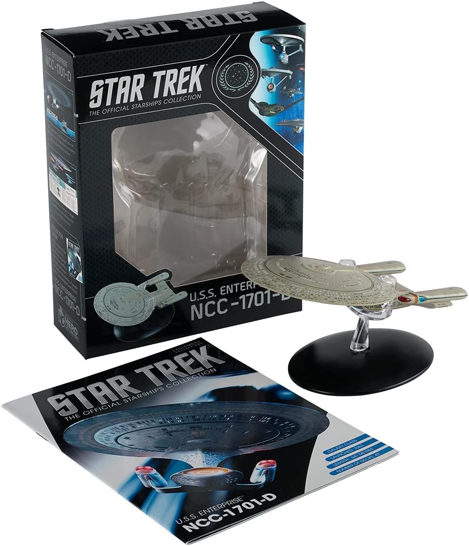 EAGLEMOSS Ship Figure U.S.S Enterprise NCC-1701-D 13cm