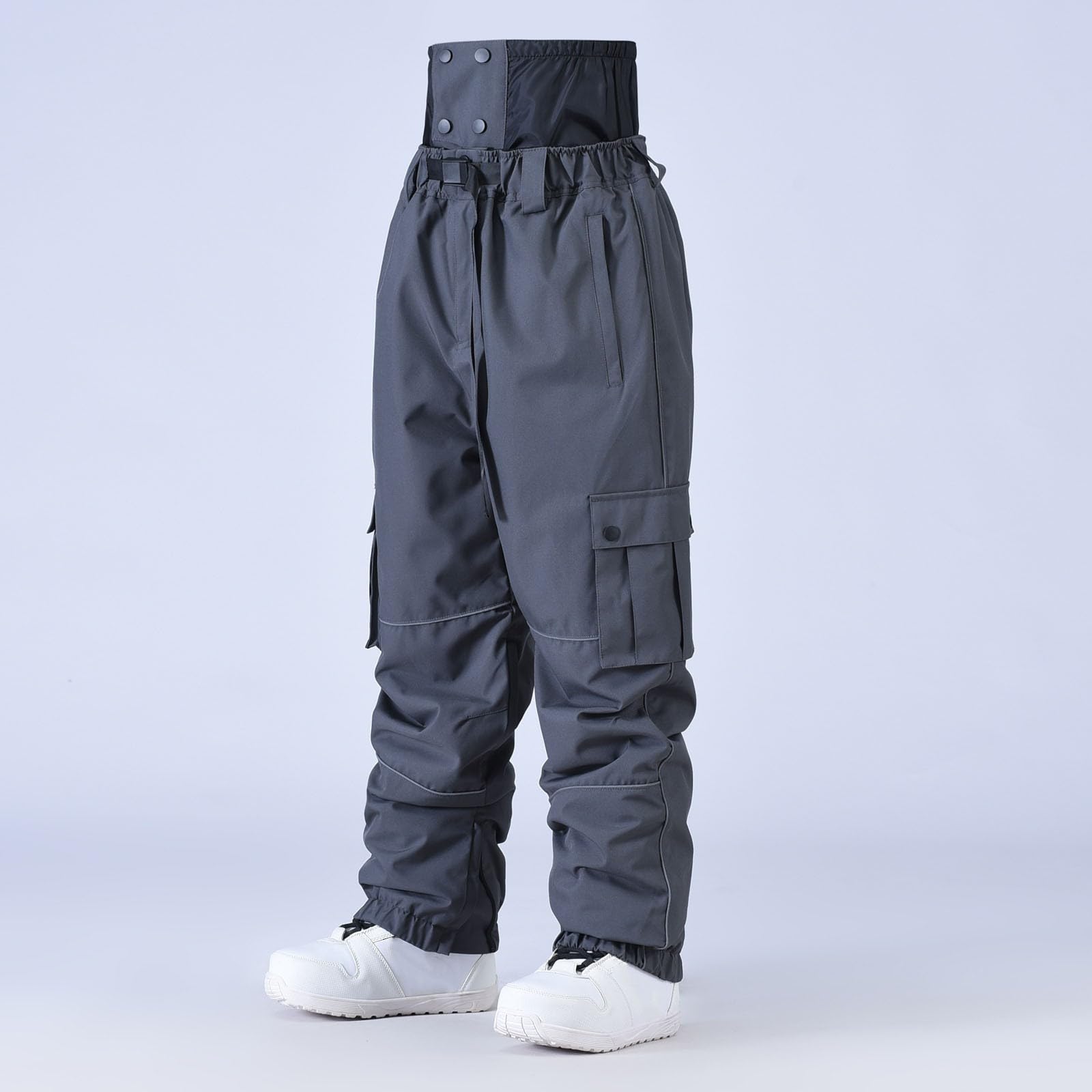 Sunnyuk Pantaloni Snowboard Uomo Tuta da Neve Montagna Pantalone Impermeabile Curvy Pantaloni Taglie Forti Termici Salopette Elasticizzati Sci Invernale Snowboard