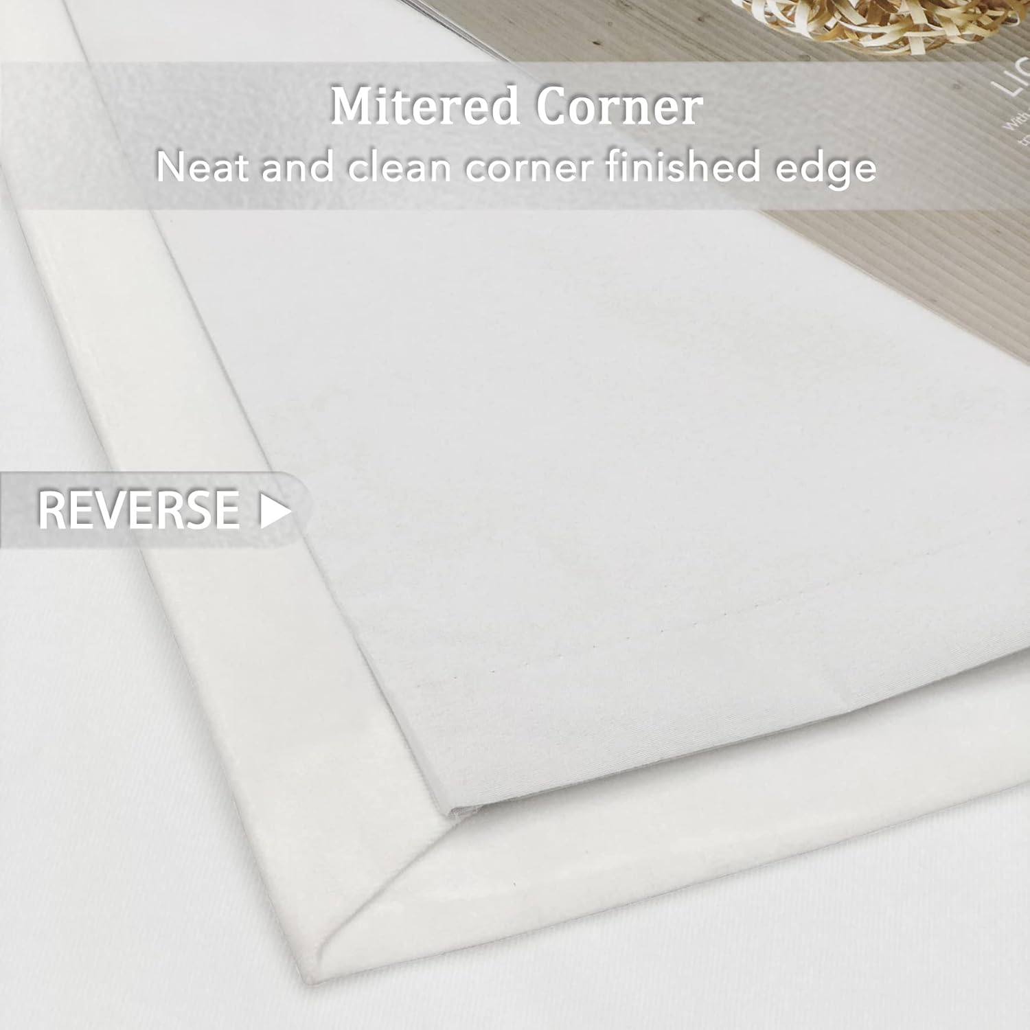 always4u White Soft Velvet Curtains Set of 2 100% Blackout Thermal Energy Saving Velour Curtians for Living Room Bedroom 52 * 108 Inches Long Curtains