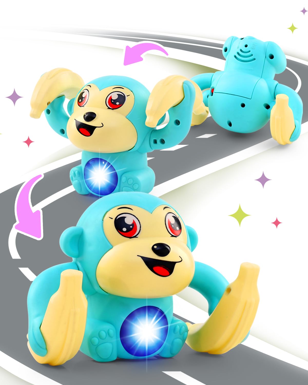 See full amazon price history chart for Play Nation Premium Tumbling Monkey Musical Toy For Kids, Spinning Rolling Doll for Baby, Tumble Toy With Voice Control, Musical Light & Sound Effects With Sensor, Bis Certified, 0-2 Years, Multicolor Play Nation Premium Tumbling Monkey Musical Toy For Kids, Spinning Rolling Doll for Baby, Tumble Toy With Voice Control, Musical Light & Sound Effects With Sensor, Bis Certified, 0-2 Years, Multicolor (B0CW34HVS1) Amazon Price History, Amazon Price Tracker
