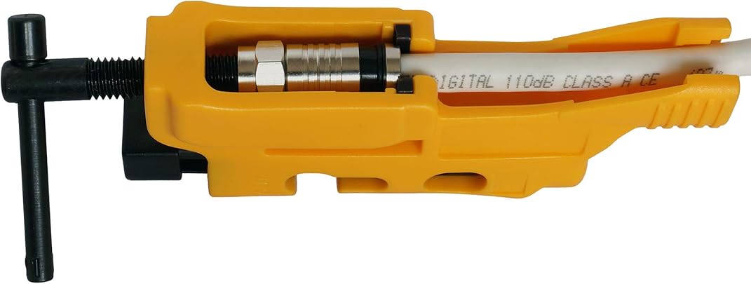 Satix SWZ00300 Spelacavi per cavi coassiali colore Giallo Satix SWZ00300 Spelacavi per cavi coassiali colore Giallo