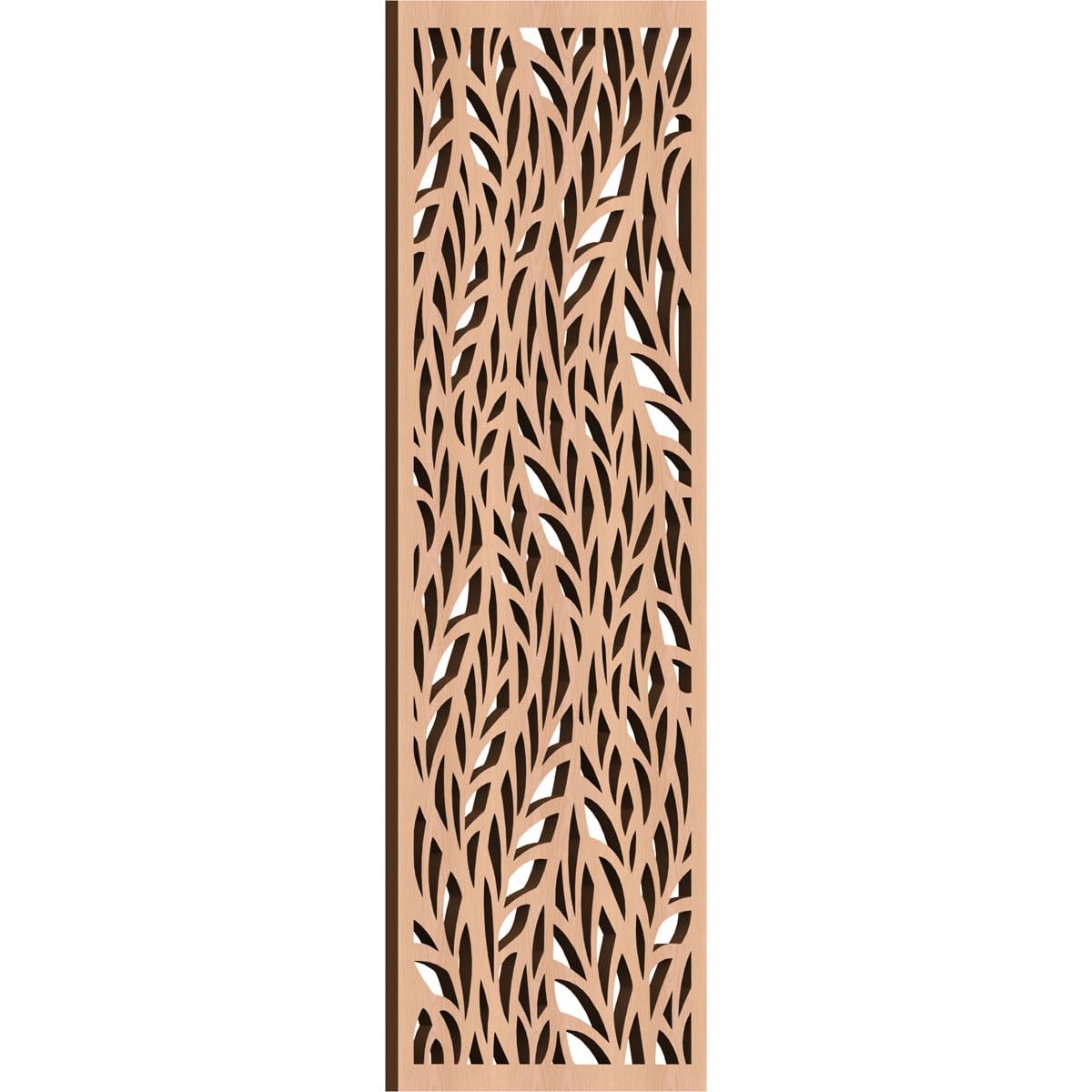 Ortonville Decorative Pierced Fretwork Wood Wall Panels, 11 3/8"W x 29 3/8"H x 3/8"T, Alder