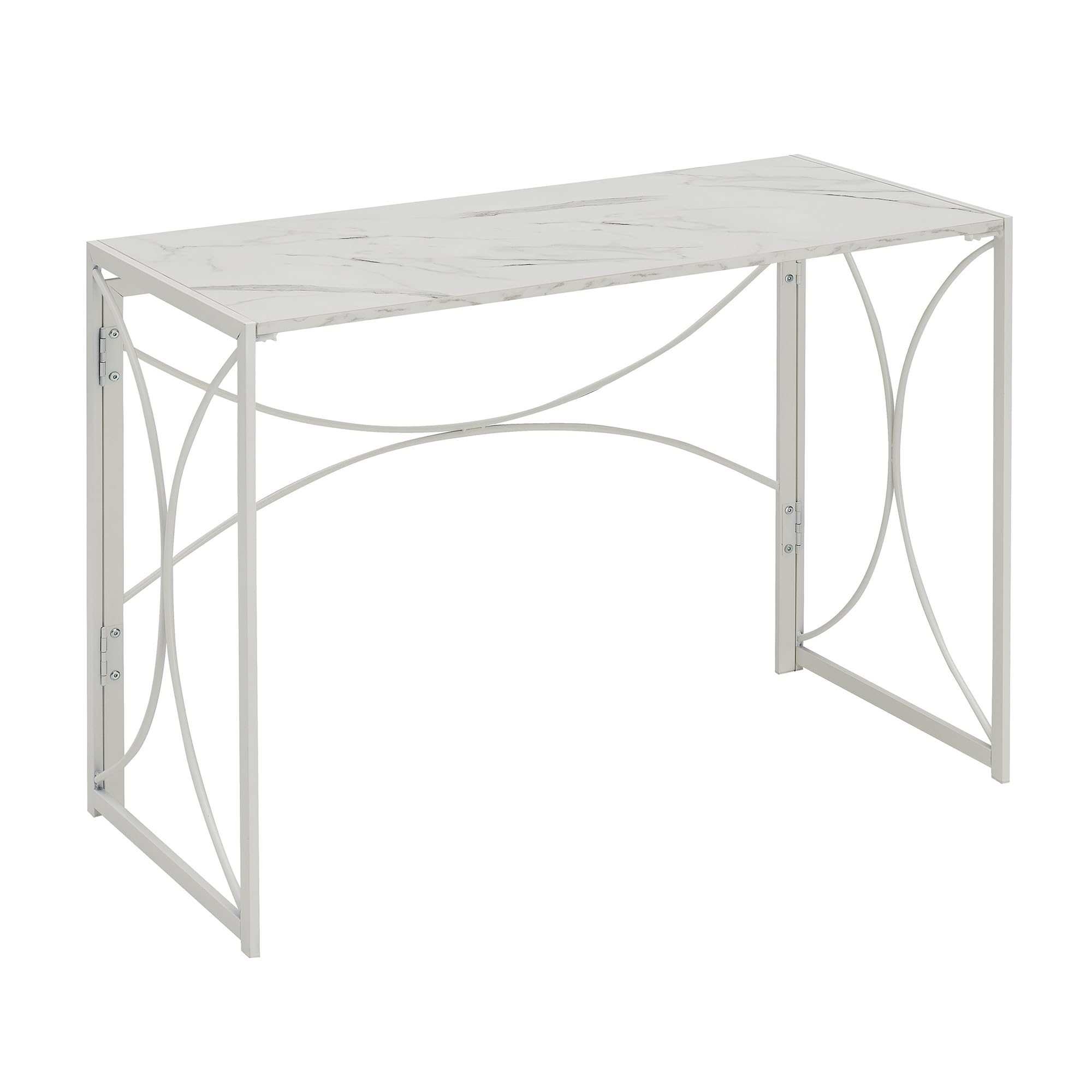 Convenience Concepts Nova Folding Desk 39.5" - Modern Foldable Office Accent for Family Room, Home Library, Dorm Room, Vanity, or Crafts Table, No