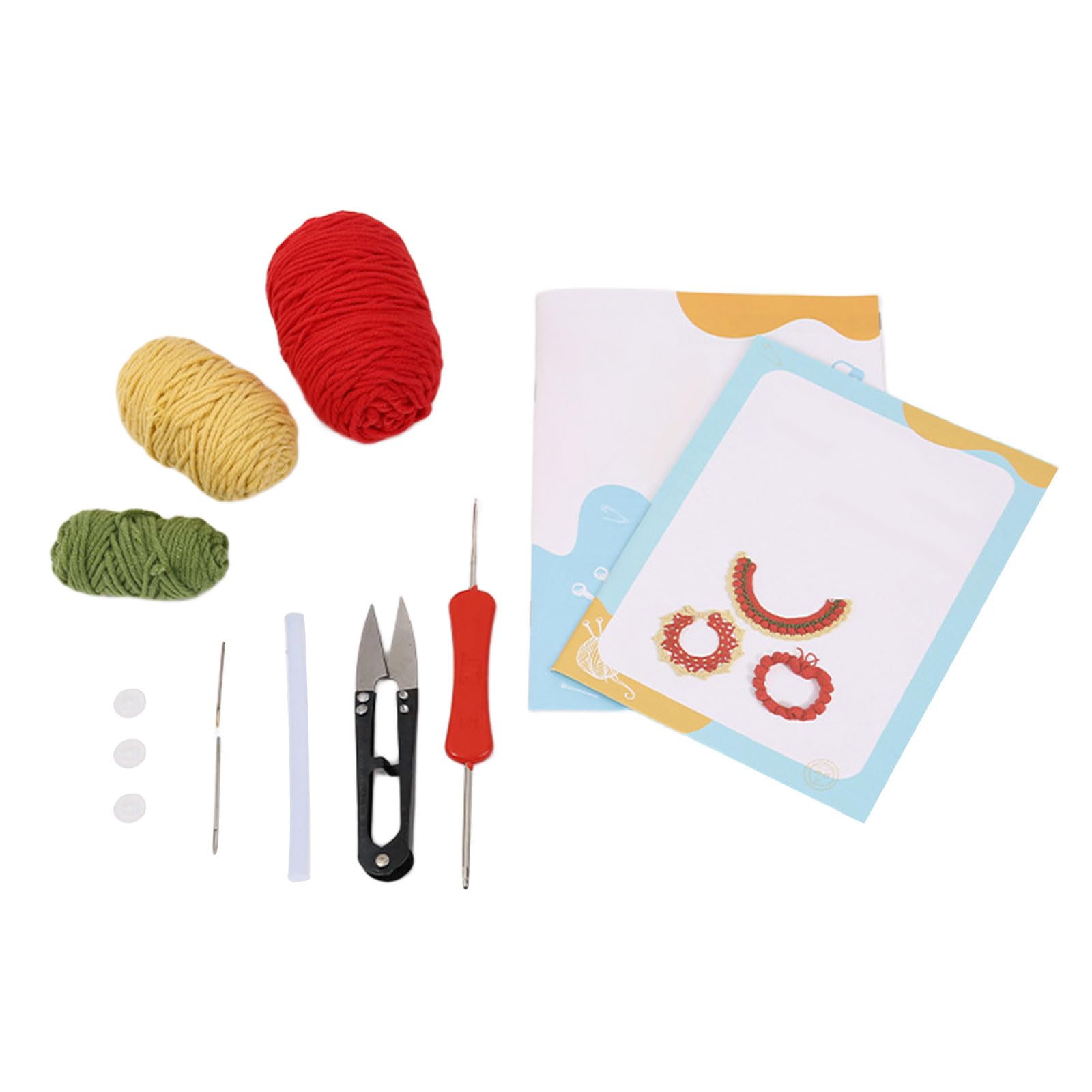 Tsophreniq H Beginner Crochet Set Crochet Pet Bib Set For Beginner Adult Includes Step-By-Step Instruction Yarns Ook Pet Accessories