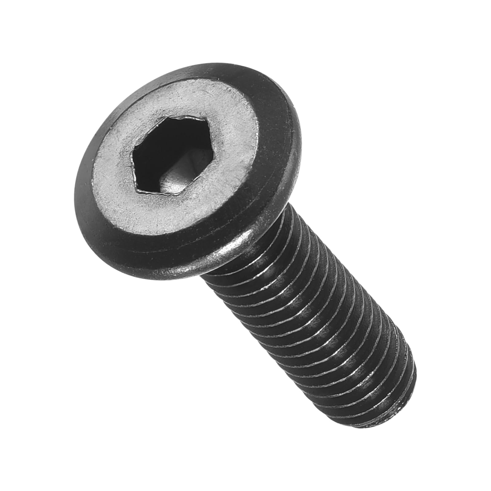 METALLIXITY Flat Head Hex Socket Cap Screws Bolts(M6-1x20) 25Pcs, Steel Hex Socket Furniture Bolts Screws