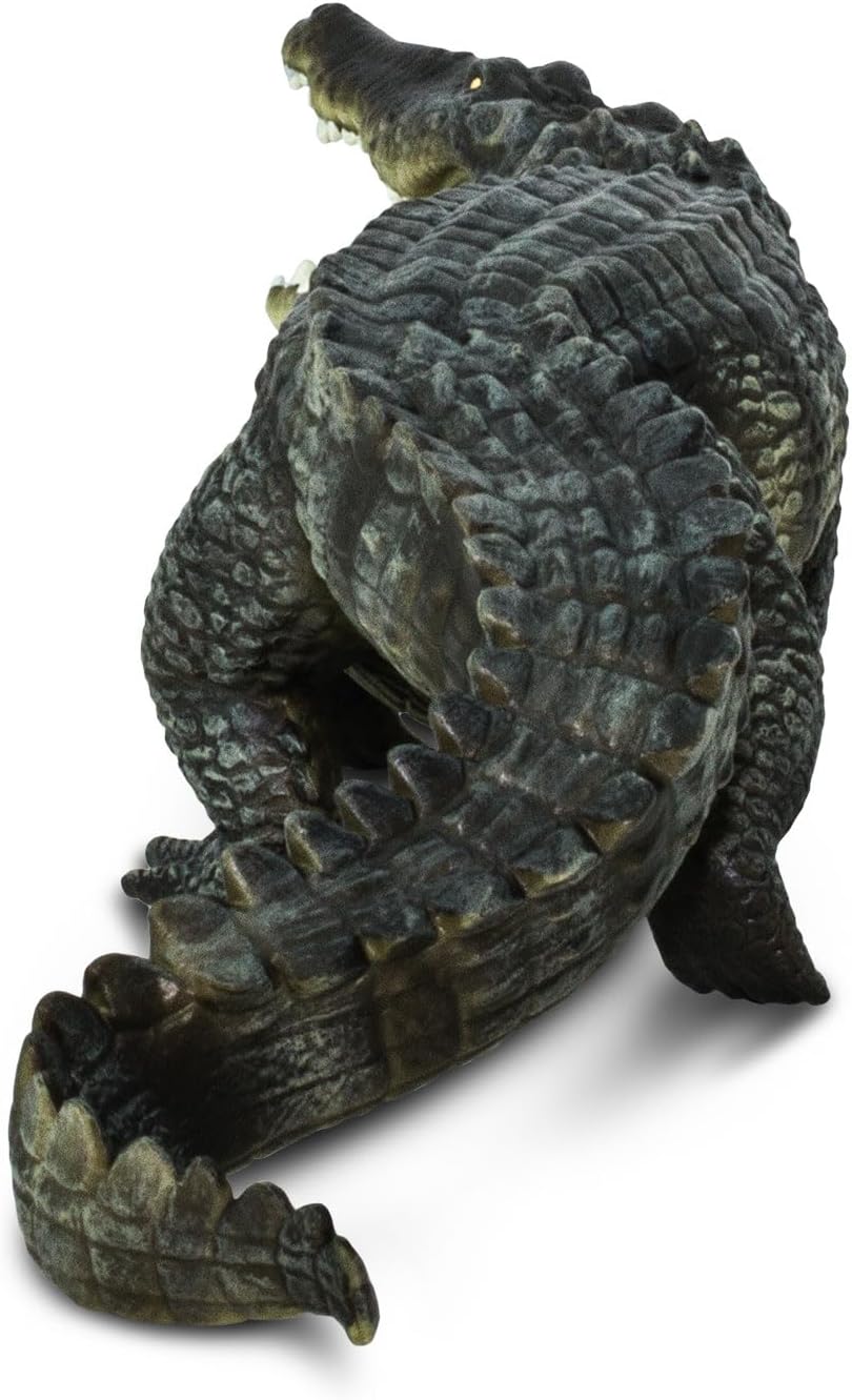 Safari Ltd. Saltwater Crocodile Figurine - Detailed 12" Plastic Model Figure - Fun Educational Play Toy for Boys, Girls & Kids Ages 18M+