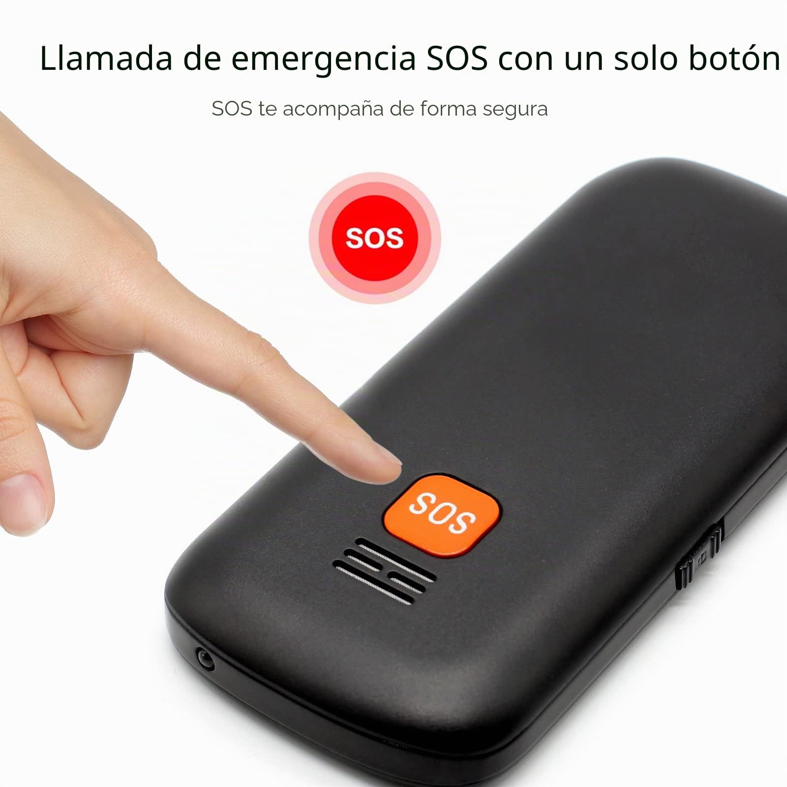 artfone CS181 Negro -GSM Teléfono Móvil para Personas Mayores丨Senior Móviles de Teclas Grandes丨Doble SIM丨FM丨Llamada Rápida丨Botón SOS丨Volumen Alto丨Batería de 800 mAh丨Audífono丨Bloqueo de teclas丨Radio FM