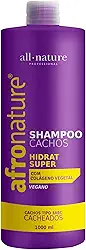 Shampoo Cachos Hidrat Super Vegano, Afro, All Nature, 1000 ml