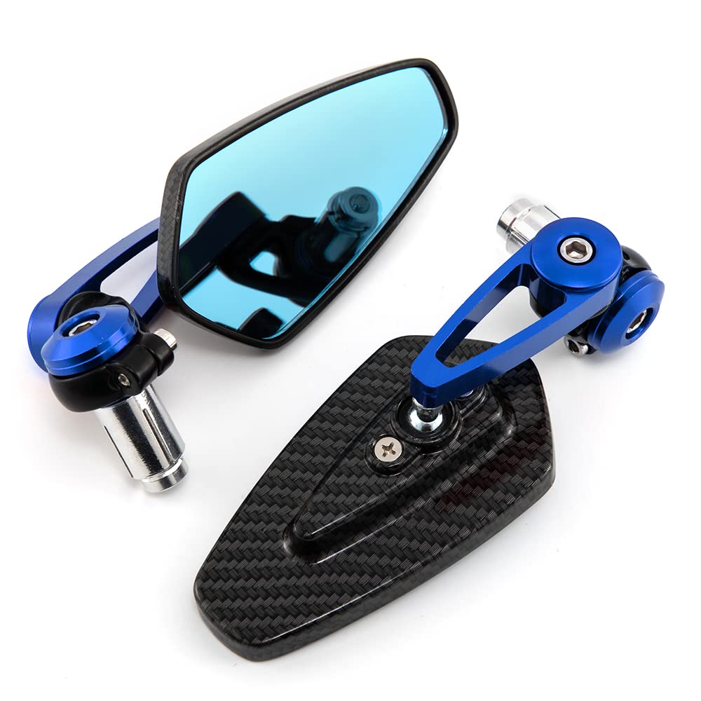Universal Motorrad Spiegel 360° Drehbarer Aluminium Lenkerendenspiegel motorrad rückspiegel Kompatibel mit Quad Scooter ATV
