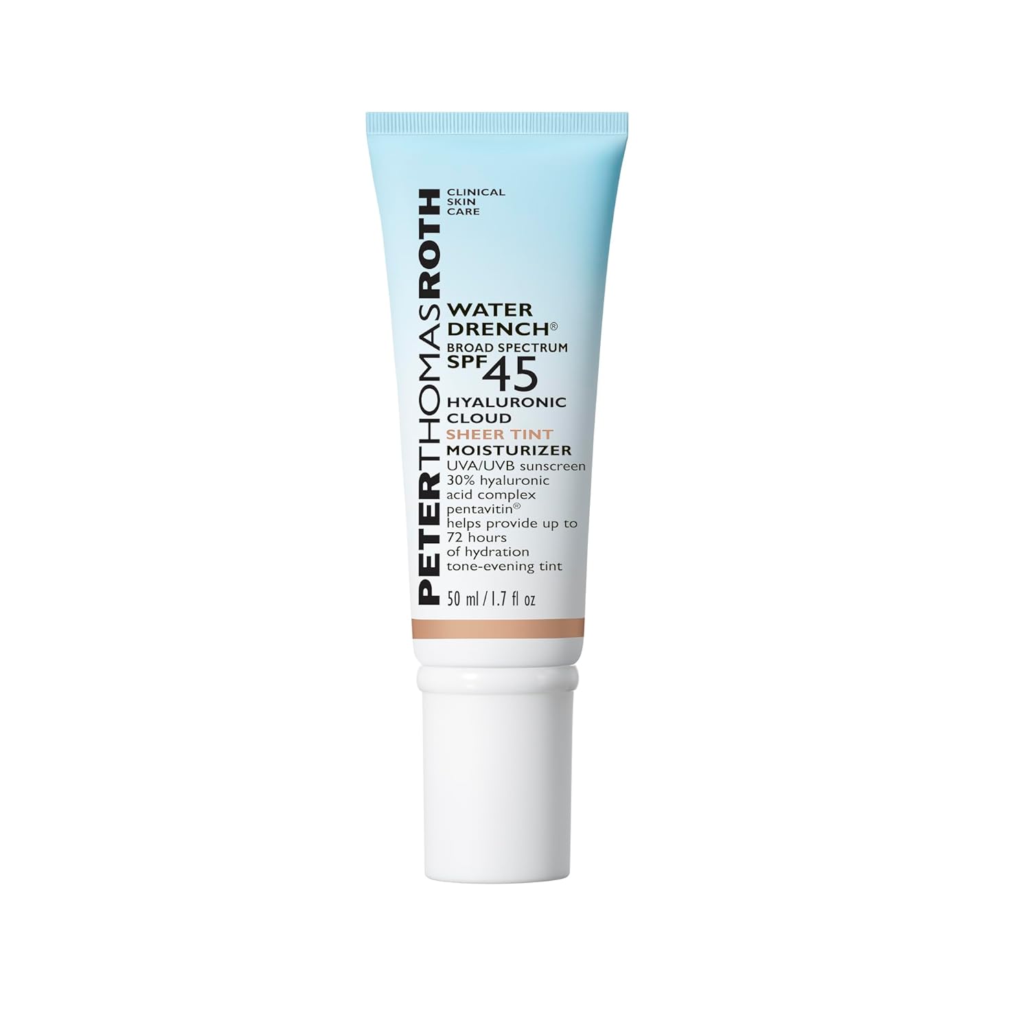 Peter Thomas Roth | Water Drench® Broad Spectrum SPF 45 Hyaluronic Cloud Sheer Tint Moisturizer