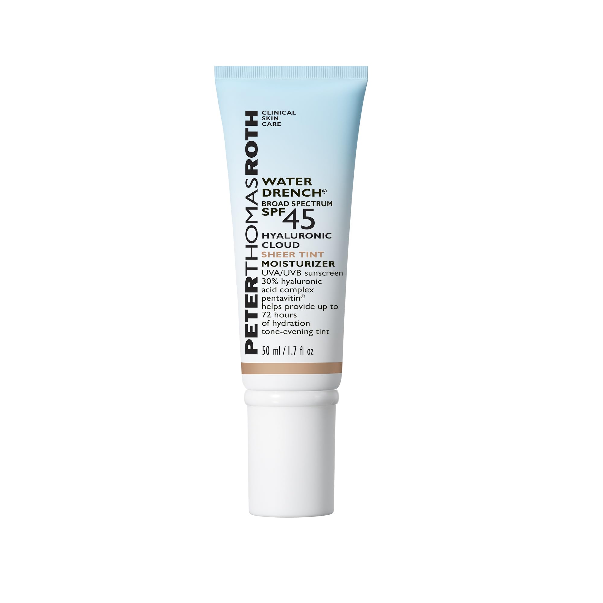 Peter Thomas Roth | Water Drench® Broad Spectrum SPF 45 Hyaluronic Cloud Sheer Tint Moisturizer