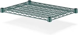 Commercial NSF Wire Shelf for Adjustable Shelving Unit – Heavy Duty Steel Storage Rack Shelf for Kitchen, Restaurant, Garage, Pantry & Warehouse Organization System (Green, 18" W x 30" L)