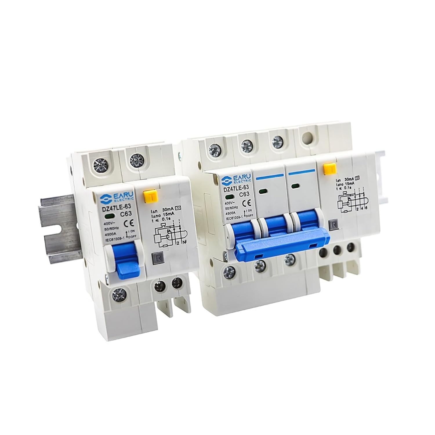 DZ47LE-63 Household Small Circuit Breaker 1P/2P/3P/4P air Switch with Leakage Protector Three-Phase Main gate(1P N,40A)