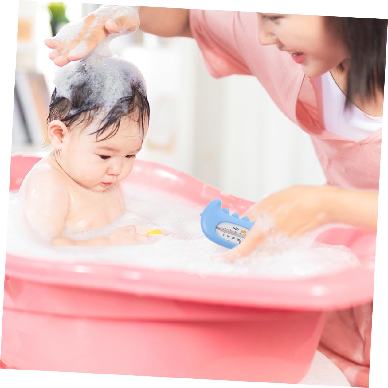 4 Set Termometro Per Piscina Di Facile Lettura Temperatura Del Bagnetto Termometro Per La Temperatura Del Bagno Ad Acqua Acqua Vasca Pp Sky-blue 2 Pezzi*4