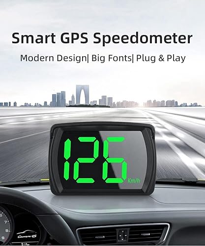 Miniatura 6 de Velocímetro GPS Hud para automóvil, pantalla frontal para automóviles con velocidad, MPH USB Plug and Play, adecuado para todos los monitores de