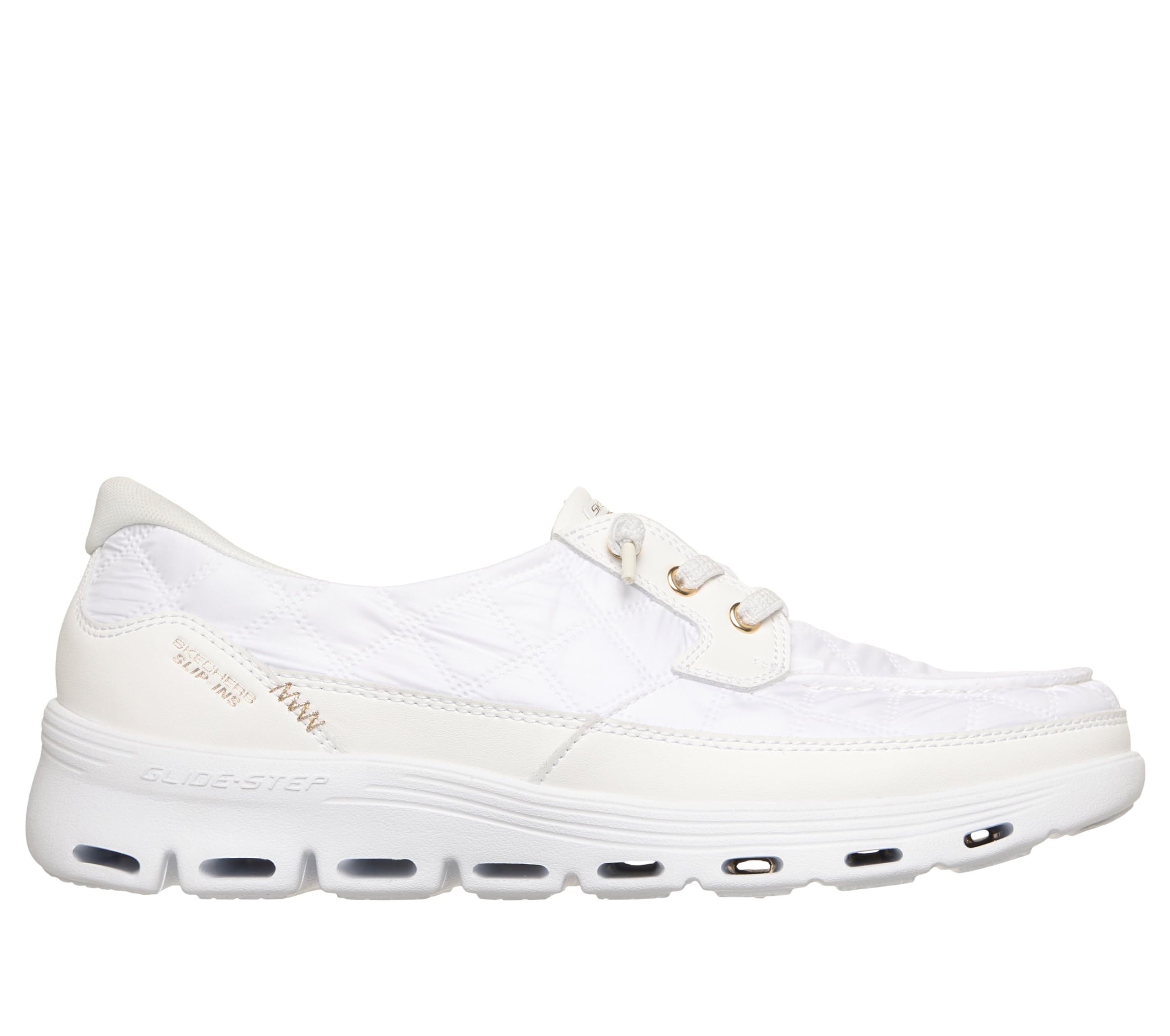 Skechers Damen Cozy Fit Hands Free Slip-ins On-the-go Glide-Step Serene Quilted Boat ShoeBootsschuh