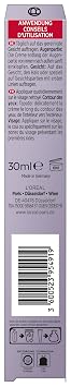 L'Oréal Paris Revitalift Filler Hyaluronic Acid Anti-Ageing Eye Cream for Face Anti-Wrinkle and Volume with Hyaluronic Acid Vitamin CG & E 30 ml