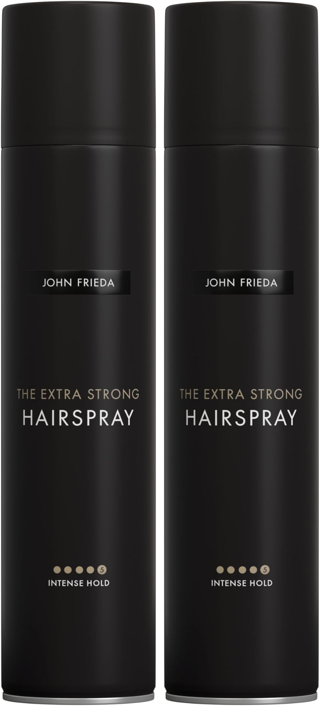 John Frieda The Extra Strong Hairspray – Inhalt: 400 ml – Intense Hold – Stärke: 5 - Haarspray - Geeignet für alle Haartypen (Packung mit 2)