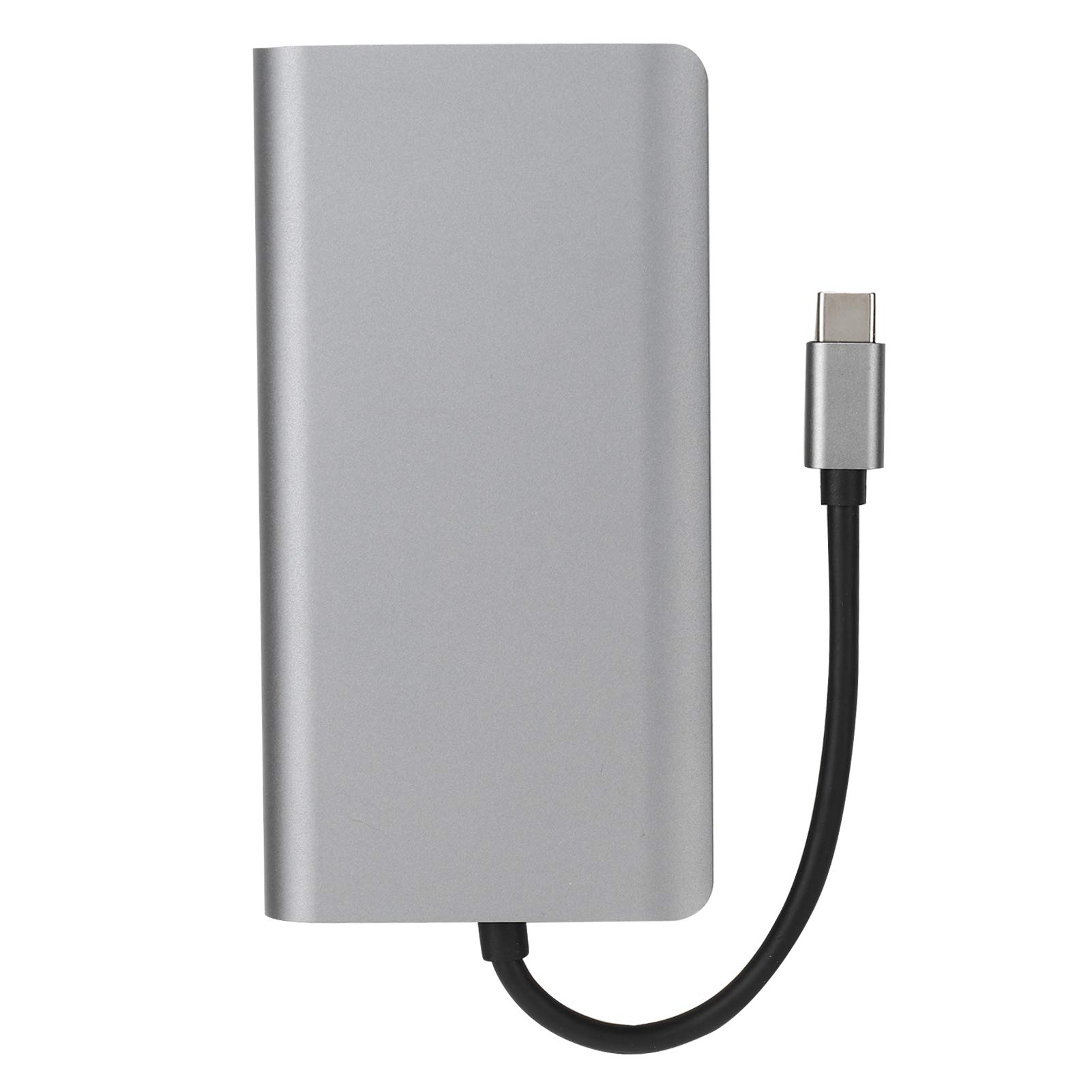 Hub 8 in 1 da tipo C a RJ45 VGA USB 3.0 Jack SD HDTV PD, hub multifunzione per laptop, adattatore in lega di alluminio con ricarica rapida, trasferimento dati ad alta velocità per