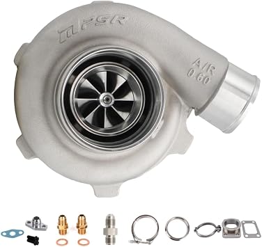 PSR2860 GEN2 Billet Ball Bearing Stainless Steel Dual Vband 0.82A/R Turbo+T25 Adapter