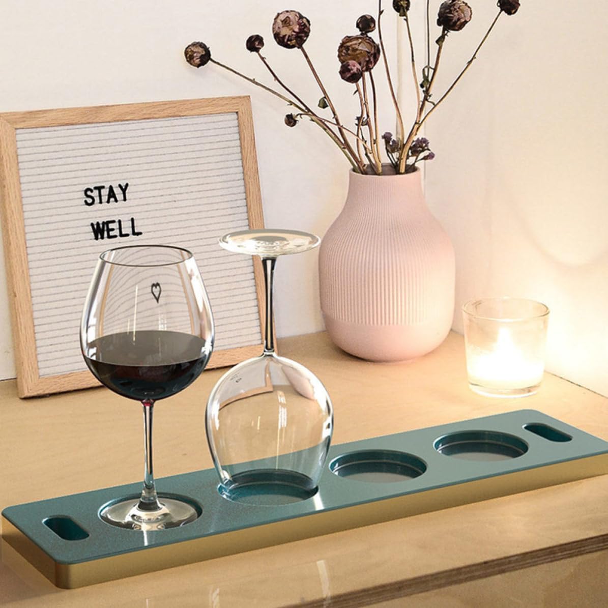 Wine Glass Holder Silicone Resin Mold for DIY Crafts, White image 5