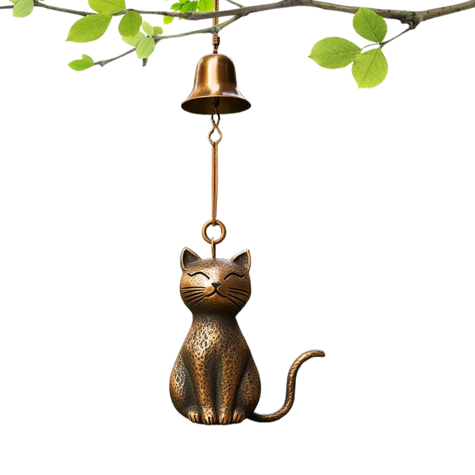 Cat Wind Chime, New Cat Lover Wind Chime, Outdoor Cat Windchime Decor, Unique Cat Garden Decor, Hanging Memorial Windchimes Bell, Handmade Hanging Accessory For Yard Home Balcony