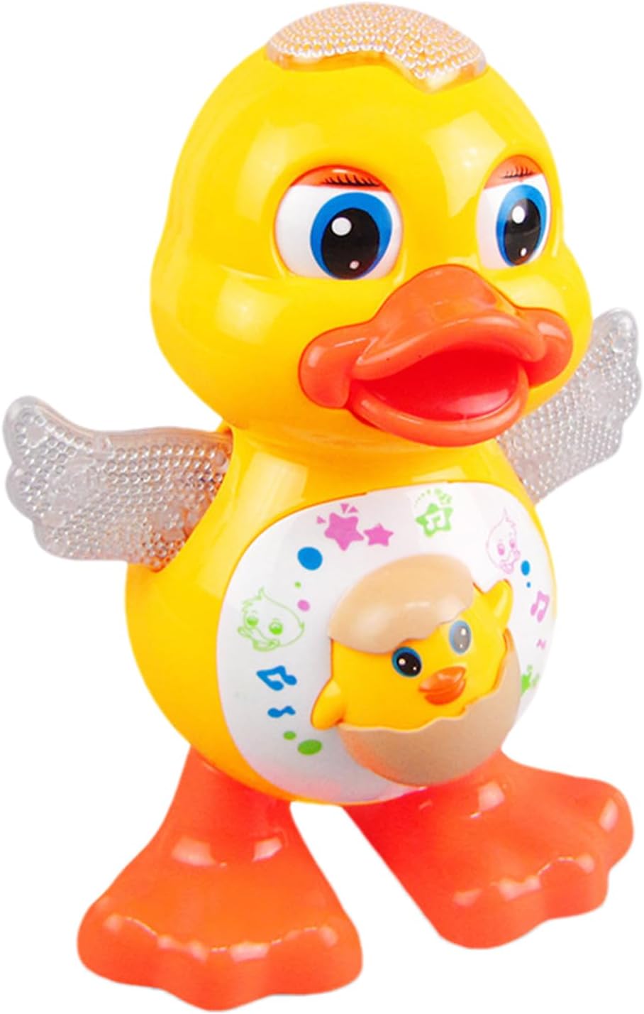 Musicals Duck - Musical Duck Toy - Walking LED Ducks, Fun Educational Toy, Battery-Operated Cartoon Animal for Kids | Dance and Sing, Light-Up Learning for Early Crawling, Playtime, Home,