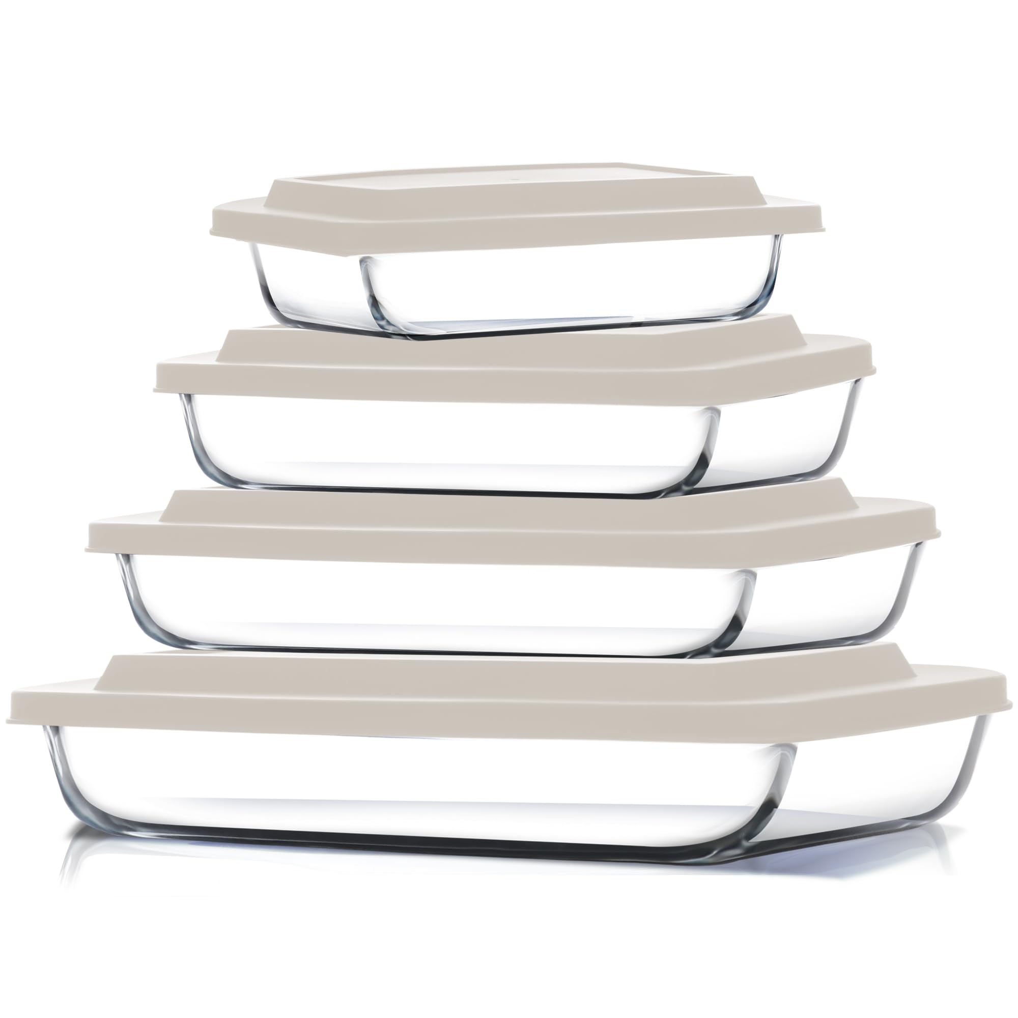 EATEX Glass Casserole Dish Set