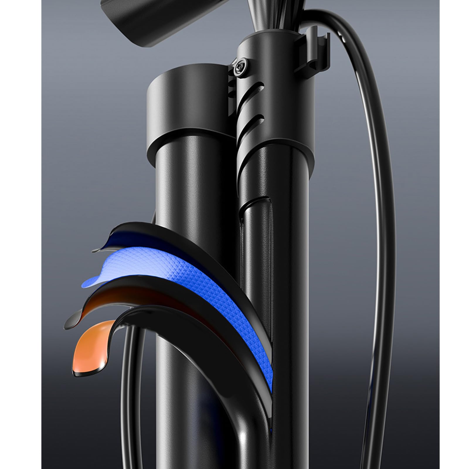 Fahrrad Standpumpen mit Manometer, manuelle Luftpumpen, Fahrrad Reifenfüller für Rennräder, Mountainbikes, Sportbälle, Fahrradzubehör