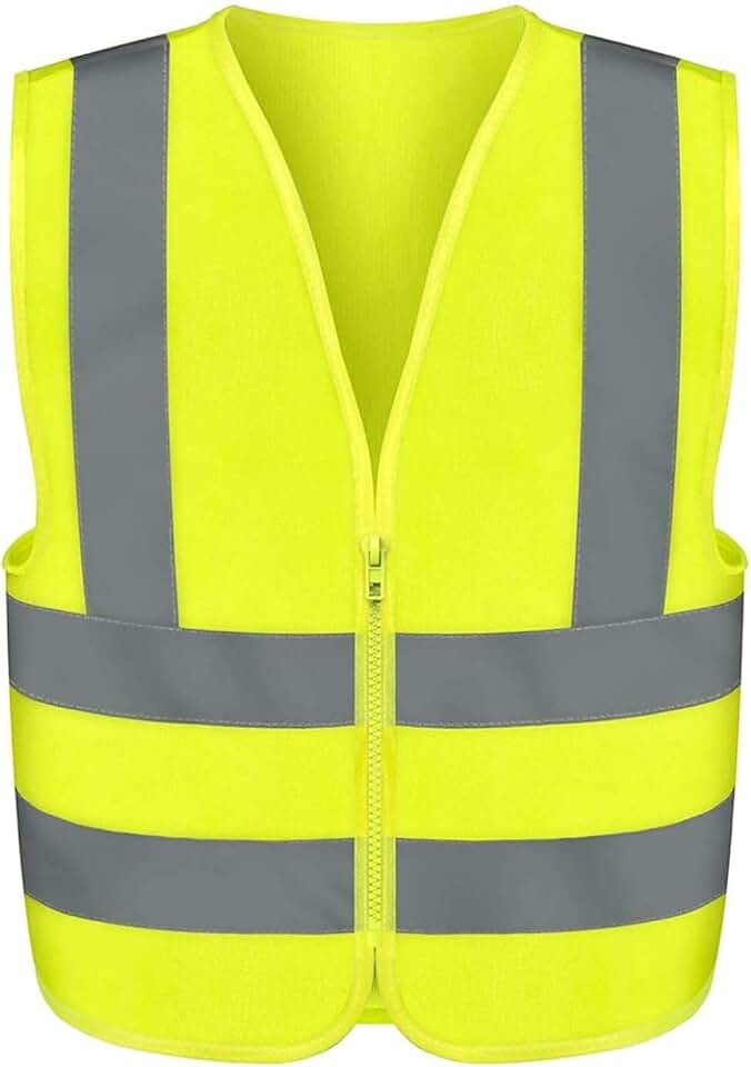 Neiko High Visibility Safety Vest ANSI Class 2, No Pocket, Neon Yellow, Extra-Large (XL)