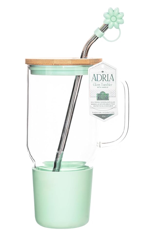10 Strawberry Street Adria Hydration Travel Tumbler, Sage by 10 Strawberry Street - Used condition - US$12.99
