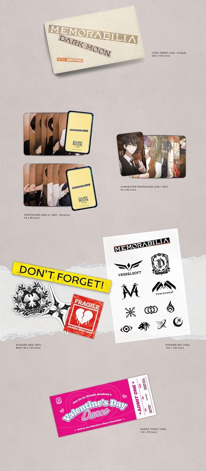 WEVERSE POB Exclusive] ENHYPEN Memorabilia Dark Moon Special Album