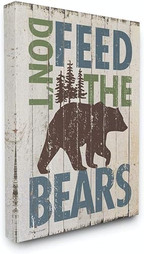 Miniatura 7 de Stupell Home Décor Don't Feed The Bears - Placa artística para pared, 10 x 0.5 x 15, fabricada con orgullo en Estados Unidos