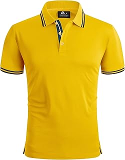 Polo Shirts for Men Short Sleeve Summer Causal Collared Golf Tennis T-Shirt