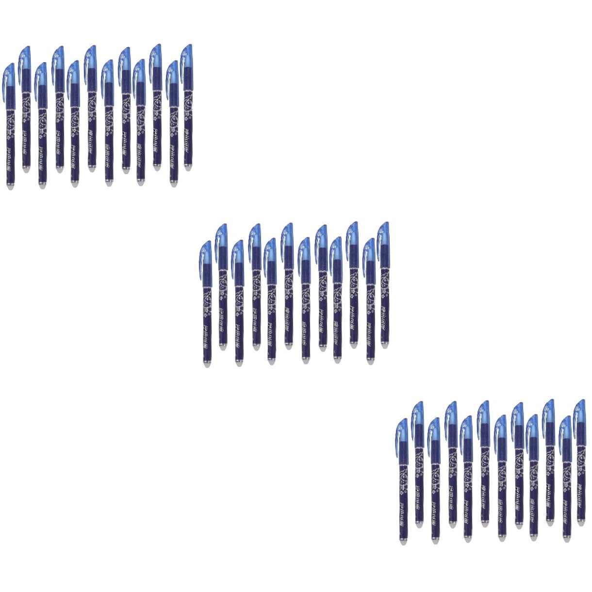 Abaodam 36pièces Set De Stylos Effaçables à Encre Bleue Stylos à Gel Écriture Fluide Et Propre Pour Étudiants Et Fournitures De Bureau