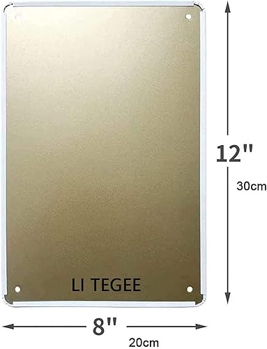 Miniatura 7 de FENGYIN ART - Señales de advertencia de pastor alemán, cartel de cuidado con el pastor alemán, letrero de cuidado con el perro, agujeros