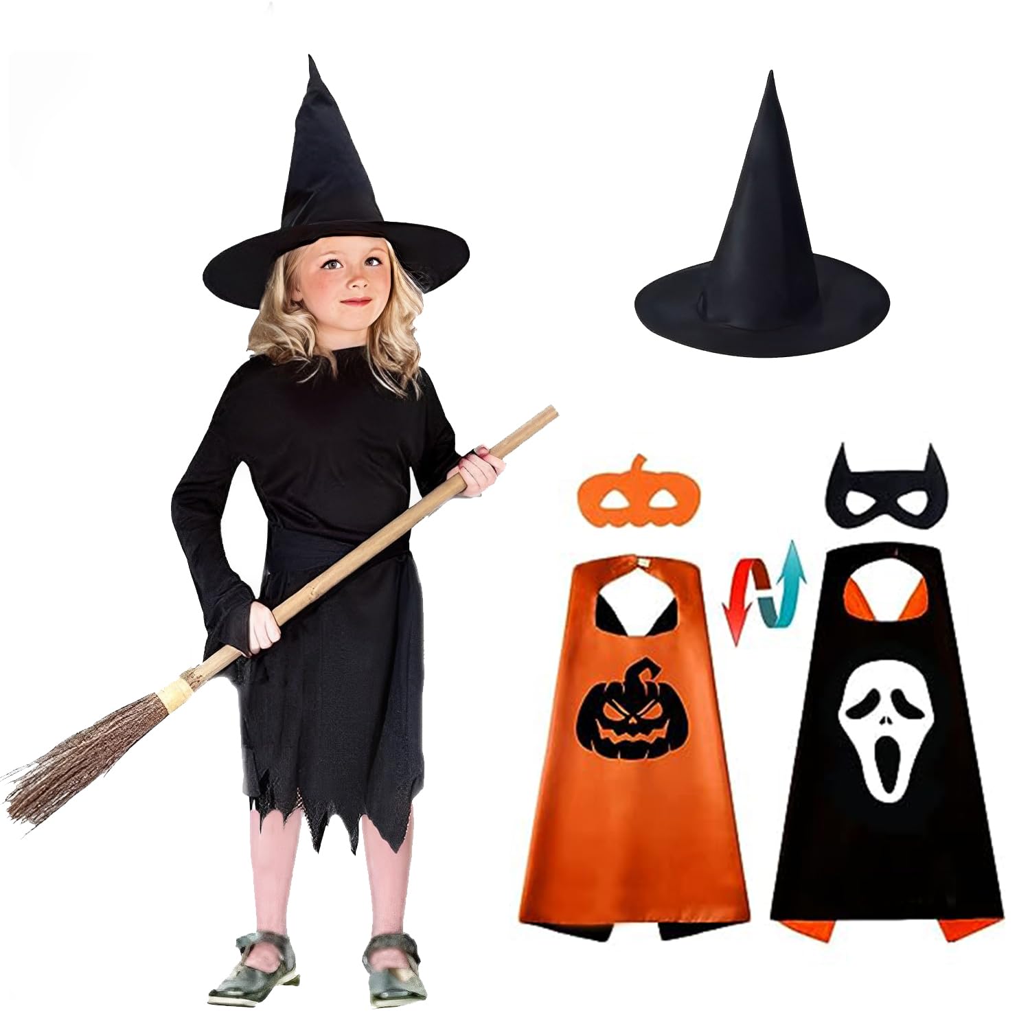 See full amazon price history chart for Rudra Fancy Dress Polyester Halloween Costumes For Kids | Halloween Dress For Girls (3-4 Years, C - Jhadu Witch Costume With Hat & Reversible Cape), Multicolor Rudra Fancy Dress Polyester Halloween Costumes For Kids | Halloween Dress For Girls (3-4 Years, C - Jhadu Witch Costume With Hat & Reversible Cape), Multicolor (B0CJJT5GCY) Amazon Price History, Amazon Price Tracker