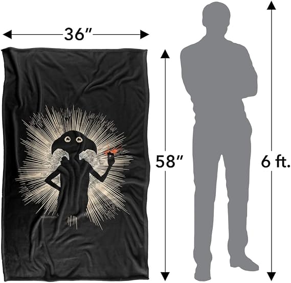 Harry Potter Dobby Snapping Silky Touch Super Soft Throw Blanket 36 x 58